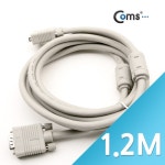 Coms 고급형 모니터 RGB(VGA, D-SUB) 케이블 1.2M -M/M 타입 [C0184]... Coms 고급형 모니터 RGB(VGA, D-SUB) 케이블 1.2M -M/M 타입 [C0184]