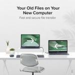 Plugable Windows Transfer Cable 6.6ft (2m), Thunderbolt 10Gbps, Bundled with Bravura Software for Windows PC to PC Migration... 