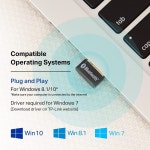 TP-Link USB Bluetooth Adapter for PC, 5.0 Bluetooth Dongle Receiver (UB500) Supports Windows 10/8.1/7 for Desktop, Laptop, Mouse...