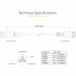 StarTech.com Model PXT1003 3 ft. Standard Computer Extension Power Cord -C14 to C13 - Newegg.com