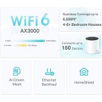 TP-Link AX3000 Whole Home Mesh WiFi 6 System, Dual-Band with Smart Antennas, MU-MIMO, HomeShield Security Deco X55(3-Pack)... 