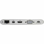 Tripp Lite USB 3.1 Gen 1 USB-C Docking Station w/ USB-A, DVI, HDMI, VGA, DP, MDP, Gigabit Ethernet, Mem Card, 3.5 mm & USB-C... 