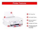 Canon MegaTank PIXMA G3290 Wireless 3 In 1 White Printer with LCD Touchscreen - Newegg.com