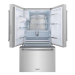 RSM-W-36 at Lowes.com ZLINE KITCHEN & BATH Standard-Depth 28.9-cu ft 3 -Door 36-in Wide with Dual Ice Maker ( Stainless Steel... 