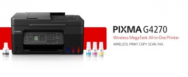 Canon PIXMA G4270 Wireless MegaTank All-In-One Color Inkjet Printer, Black - Newegg.com