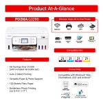Canon MegaTank PIXMA G3290 Wireless 3 In 1 White Printer with LCD Touchscreen - Newegg.com