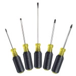 Klein Tools Screwdriver Set, Slotted, Phillips and Square 5-Piece Screwdriver Set 85445 at Lowes.com