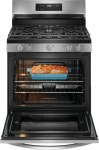 Frigidaire 30-in 5 Burners 5.1-cu ft Steam Cleaning Freestanding Natural Gas Range (Fingerprint Resistant Stainless Steel)... 