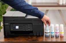 Canon PIXMA G4270 Wireless MegaTank All-In-One Color Inkjet Printer, Black - Newegg.com