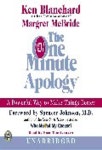 One Minute Apology (Audio CD) : A Powerful Way to Make Things Better | Blanchard, Kenneth H./ McBride, Margret/ Johnson, - 교보문고