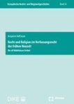 Recht Und Religion Im Verfassungsrecht Der Fruhen Neuzeit | Hoffmann, Benjamin - 교보문고