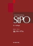 Lowe/Rosenberg. Die Strafprozeordnung Und Das Gerichtsverfassungsgesetz, Band 7/2, 312-373a | Franke, Ulrich - 교보문고