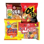 오뚜기 진라면매운맛5개 + 오동통면4개 + 스낵면5개 + 열라면5개 - 에누리 가격비교