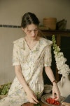 [르니나]MARI shawl collar floral dress_flower [W CONCEPT]