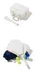 러브포티 [NEW VER] LOVEFORTY QUILTING RACKET TOTEBAG WASHED LEMON
