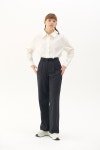 [가니송]Pin-striped Wide Pants_black [W CONCEPT]