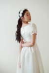 [가니송]Bridal Back Open Dress_white [W CONCEPT]