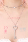 에스투에스 Heart Key Necklace