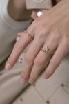 [메리모티브]Twinkle star with surgical chain ring [W CONCEPT]