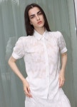 [데미지니모닉]클라우드 화이트 밴딩 롱 스커트_ Cloud WH Long SK [W CONCEPT]