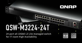 QNAP, 24포트 10GbE L3 Lite 관리형 QSW-M3224-24T 스위치 출시 > 뉴스/신제품 | 쿨엔조이