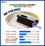 QSENN DT35 104 8K PBT 풀윤활 가스켓 유선 기계식 키보드 가격을 맞춰라! 이벤트 가격 및 정답 안내 > 뉴스/신제품 | 쿨엔조이