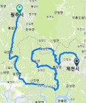4/24(토) 제천-피재-운학재-박달재-국사봉로고개-잿고개-느릅재... 제천-피재-운학재-박달재-국사봉로고개-잿고개-느릅재-녹재... 