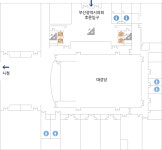 의회소개 > 의회시설안내 > 청사안내 > 본관 > 청사안내 1층 | 부산시의회