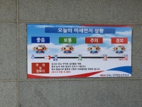 한국도로공사 구리(판교방향)주유소 미세먼지 수치 안내판 설치 - 아시아경제 한국도로공사 구리(판교방향)주유소  미세먼지 수치 안내판 설치... 