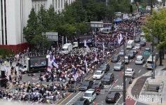 [포토] 금융노조 총파업 결의대회, 3만명 광화문 운집 - 아시아경제
