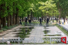 [포토]서울숲 거울 연못 정비 - 아시아경제