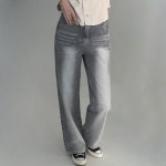 크림치즈마켓 엑스레이 팬츠, 워싱 와이드 기모 와이드 데님 - pt 크림치즈마켓 엑스레이 팬츠, 워싱 와이드 기모 와이드 데님  - pt