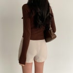 크림치즈마켓 클린핏 미니멀 슬랙스 숏팬츠 - pt