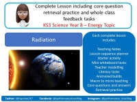 KS3 Year 8 Energy Topic L7 Radiation | Teaching Resources