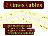 BUNDLE: 2 5 and 10 times tables powerpoint and 2 5 and 10 times tables worksheets | Teaching Resources