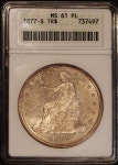 1877-S T$1 MS61PL ANACS