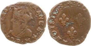 Double Tournois 1593 P Frankreich, Königreich Charles X Double Tournois 1593 P Frankreich, Königreich Charles X Cardinal de... 