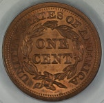 1855 Cent N-4 PCGS MS64RD OGH CAC