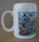 Neat Buffalo Bills NFL football cartoon game ceramic mu Neat Buffalo Bills NFL football cartoon game ceramic mug stein