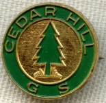 1950s Girl Scout Camp Cedar Hill Lapel Pin, Waltham Ma 1950s Girl Scout Camp Cedar Hill Lapel Pin, Waltham Mass.