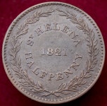 Saint Helena Halfpenny 1821 (H2708)