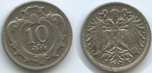 G5521 - Austria 10 Heller 1908 KM#2802 Franz Joseph I.1 G5521 - Austria 10 Heller 1908 KM#2802 Franz Joseph I.1848-1916 Österreich