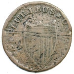 1787 38-Z R-5 New Jersey Colonial Copper Coin