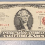 One 1963 $2 Crisp Uncirculated United States Note A0873 One 1963 $2 Crisp Uncirculated United States Note A08730898A Nice