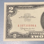 One 1963 $2 Crisp Uncirculated United States Note A0873 One 1963 $2 Crisp Uncirculated United States Note A08730898A Nice