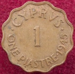 Cyprus 1 Piastre 1945 (G2708)