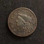1837 LARGE CENT 1C