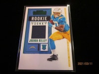 PANINI DONRUSS ROOKIE TICKET JERSEY PATCH JOSHUA K 2020 PANINI DONRUSS ROOKIE TICKET JERSEY PATCH JOSHUA KELLEY LA CHARGERS -G3769
