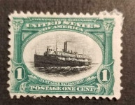 US Scott 294 1901 Pan American Ship Stamp MH OG Mint Hi US Scott 294 1901 Pan American Ship Stamp MH OG Mint Hinged G3023