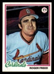 1978 Topps #504 Roger Freed EX Excellent St. Louis Card 1978 Topps #504 Roger Freed EX Excellent St. Louis Cardinals